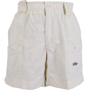 AFTCO MFG Men's Shorts Aftco Men's Original Fishing Shorts  6"- Natural || David's Clothing