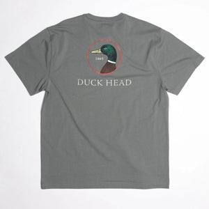 DUCK HEAD Men's Tees HEATHER GREY / S Duck Head Logo Short Sleeve T-Shirt || David's Clothing D21019083