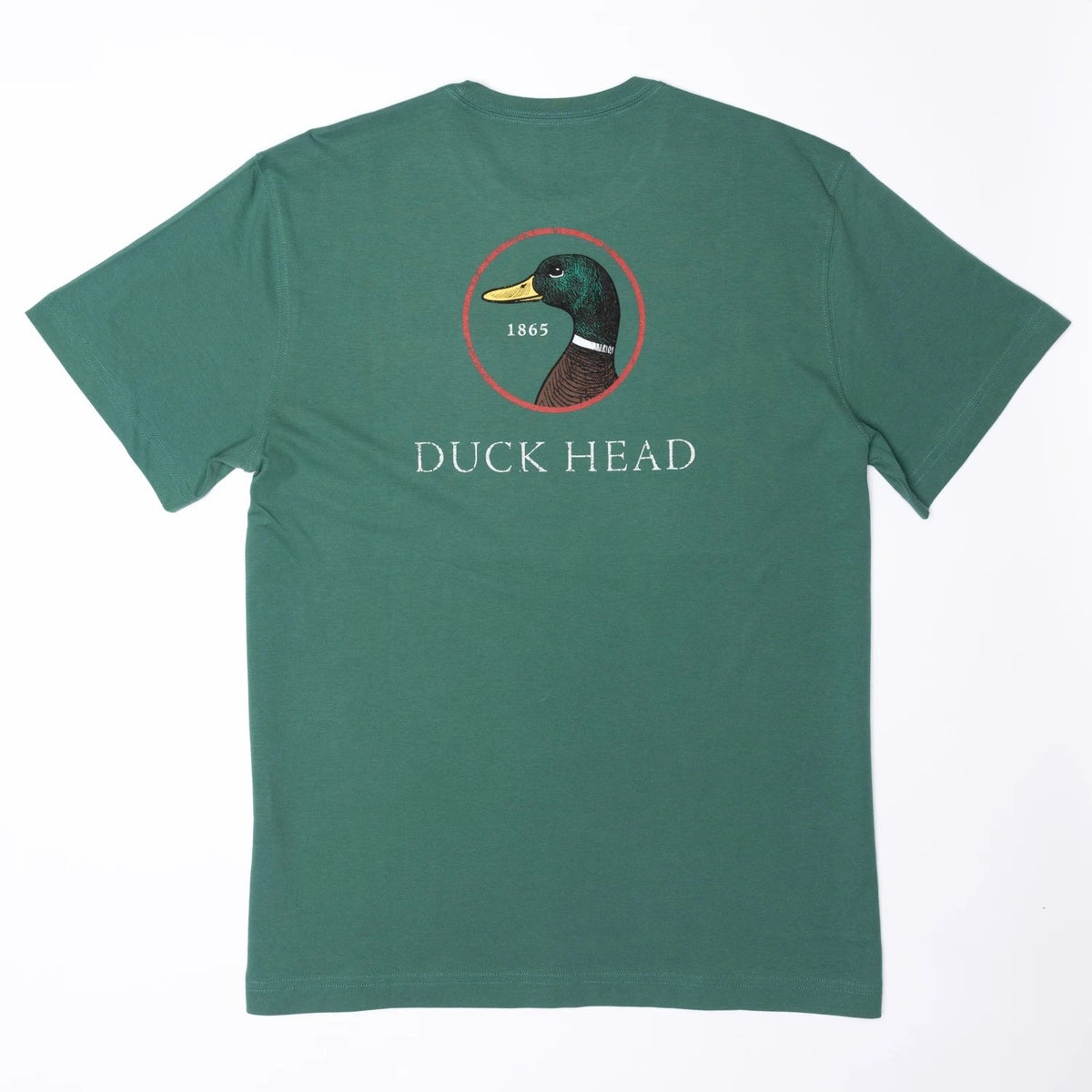 DUCK HEAD Men's Tees SPRUCE GREEN / S Duck Head Logo Short Sleeve T-Shirt || David's Clothing D21019398