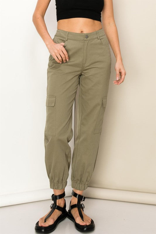 HYFVE INC. Women's Pants Weekend Babe High-waisted Cargo Pants || David's Clothing