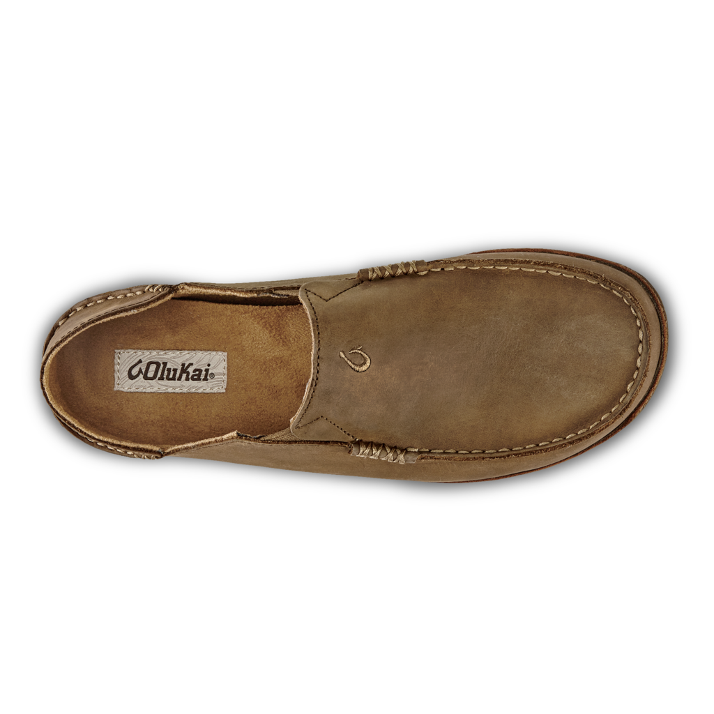 OLUKAI Men's Shoes Olukai Moloa Leather Slip On || David's Clothing