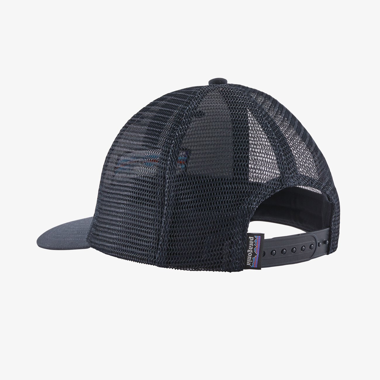 PATAGONIA Men's Hats BLACK Patagonia P-6 Logo LoPro Trucker Hat || David's Clothing 38283BLK