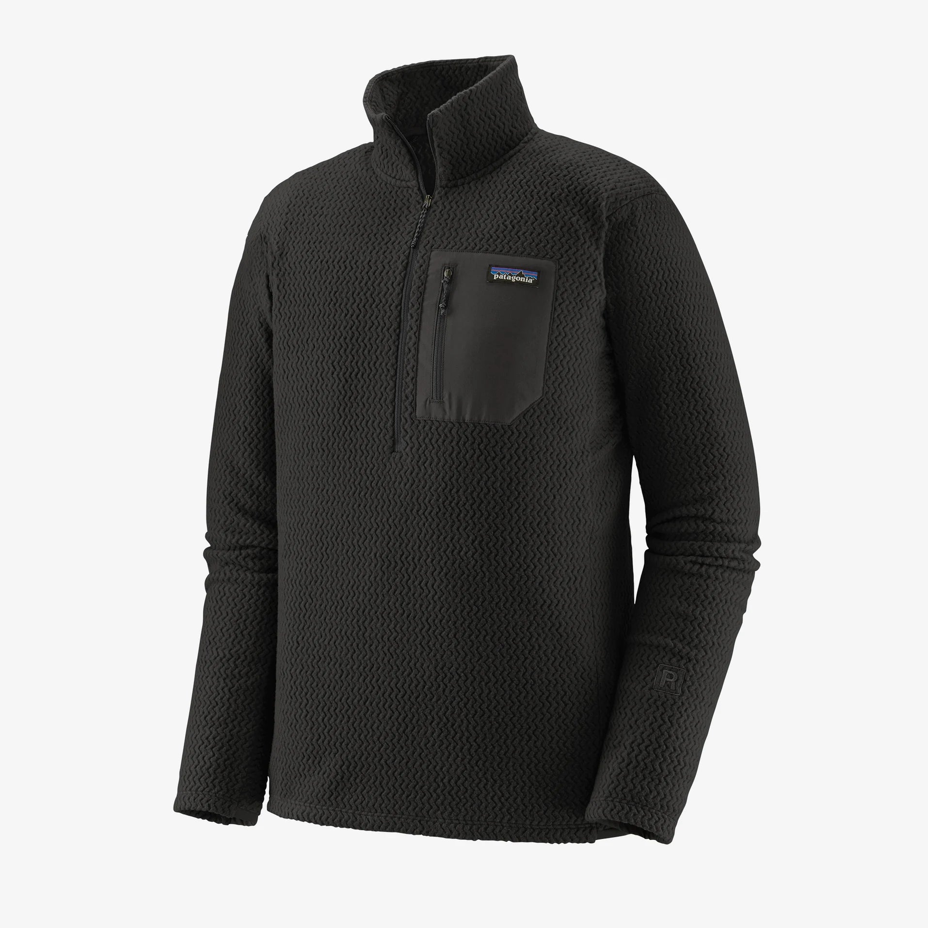 PATAGONIA Men's Outerwear BLACK / M Patagonia Men's R1 Air Zip-Neck || David's Clothing 40245BLK