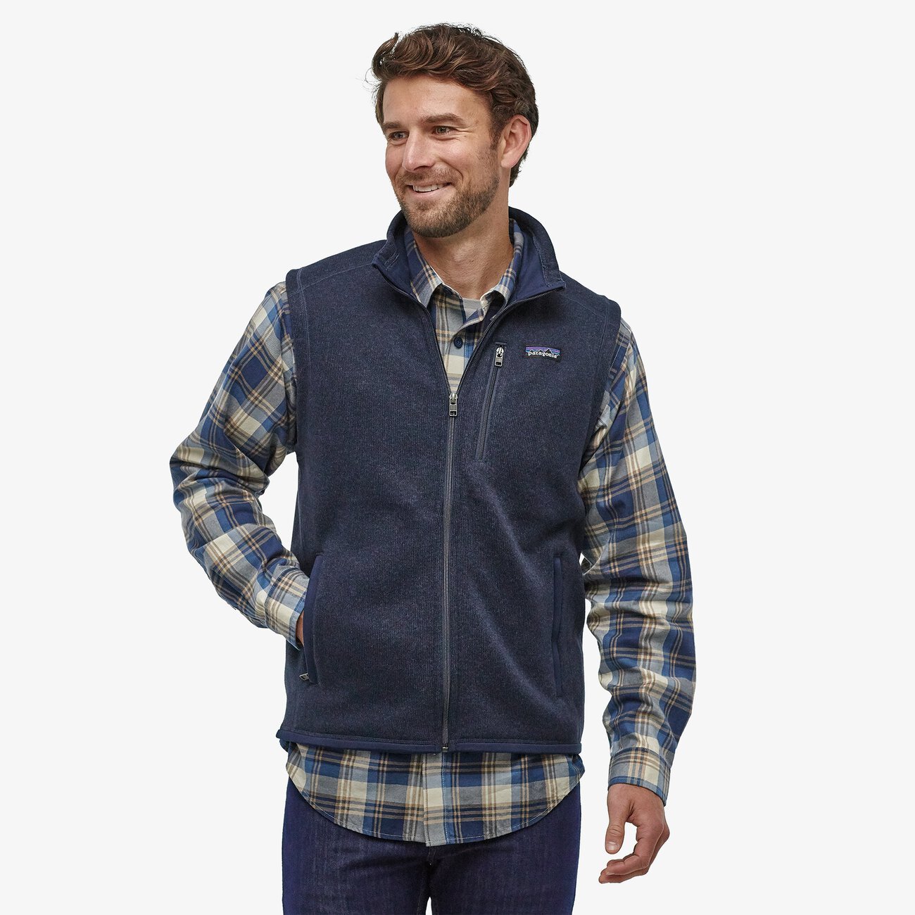 PATAGONIA Men's Outerwear NEW NAVY / S Patagonia Men's Better Sweater Fleece Vest || David's Clothing 25882NENA