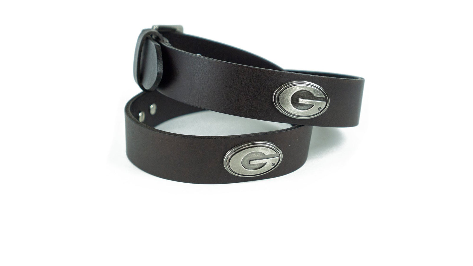 Zeppro Men's Belts Zep-Pro Georgia Concho Brown Leather Belt || David's Clothing