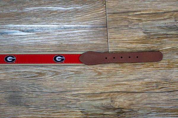 Zeppro University of Georgia Ribbon Belt - Red